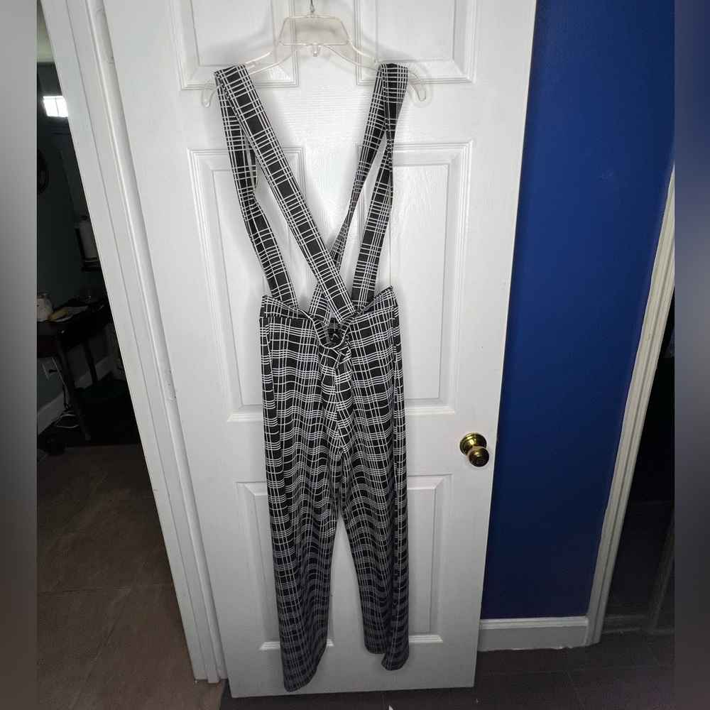 Forever 21 Plaid overalls